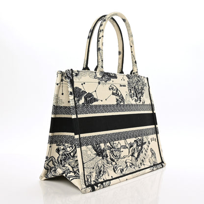 Christian Dior Canvas Zodiac Toile De Jouy Embroidered Medium Book Tote Latte 3 of 8