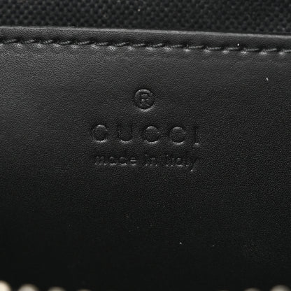 Gucci GG Supreme Monogram Web Small Flat Messenger Bag Black Grey 6 of 10