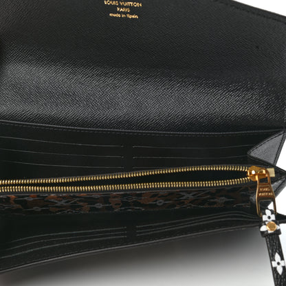 Louis Vuitton Monogram Giant Jungle Sarah Wallet Black 5 of 7