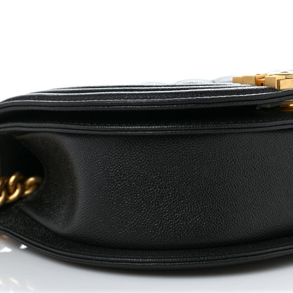 Chanel Caviar Quilted Small Boy Messenger Bag Black 8 of 9