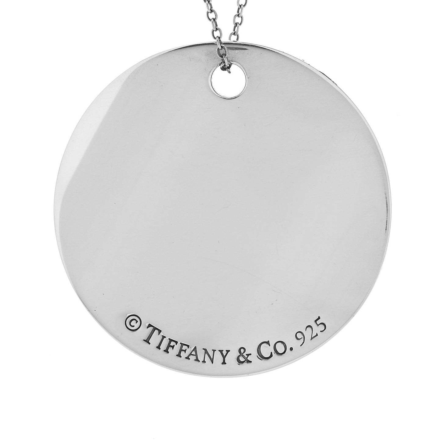Sterling Silver Notes Round Pendant Necklace