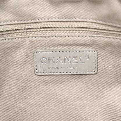 Chanel Iridescent Calfskin Quilted Small Sea Hit Tote Black 6 of 12