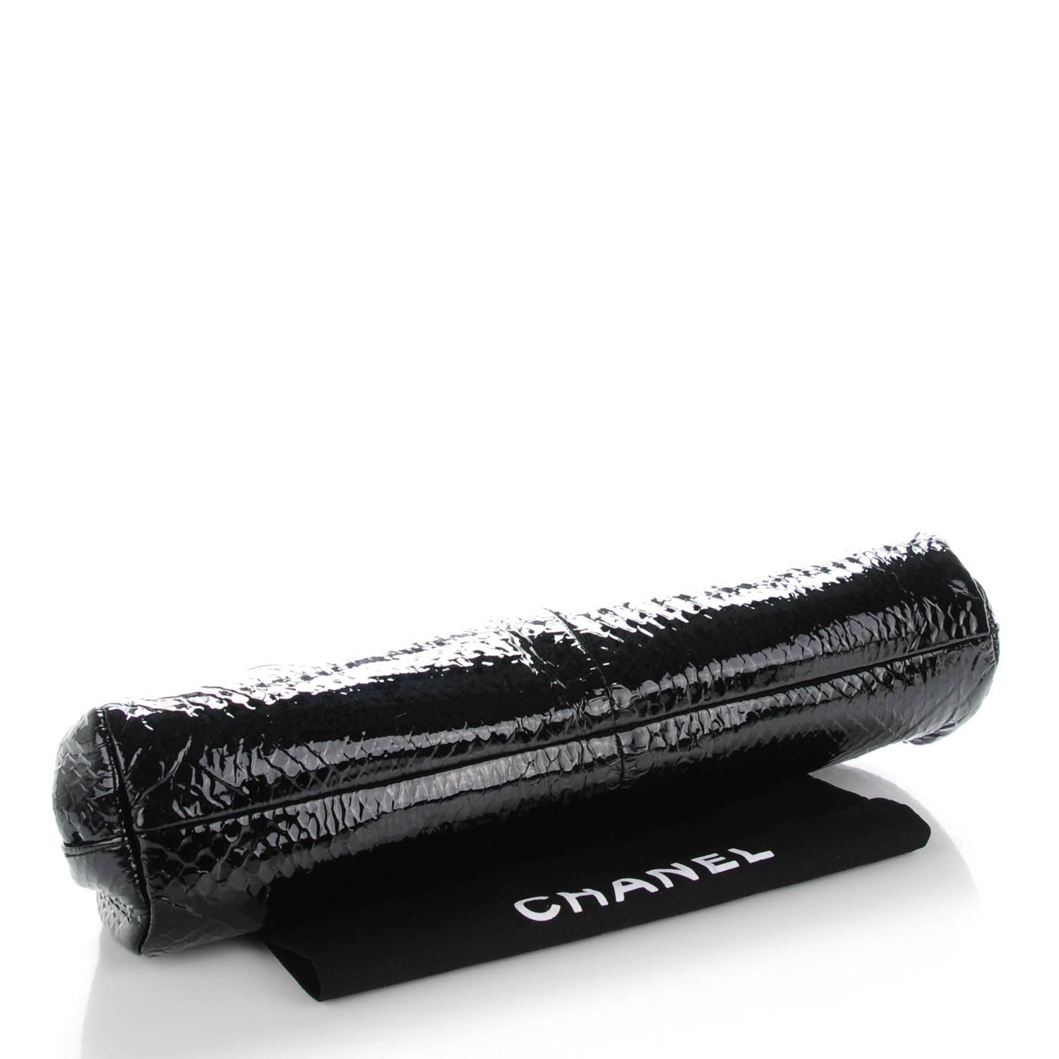 Chanel Glazed Python Timeless Clutch Black 4 of 7