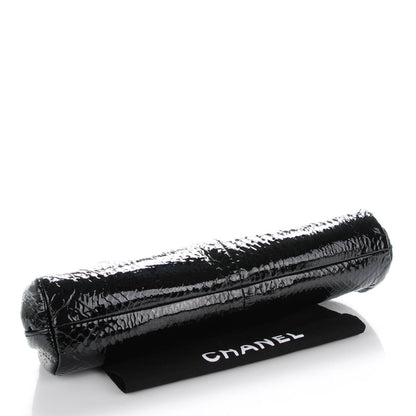 Chanel Glazed Python Timeless Clutch Black 4 of 7