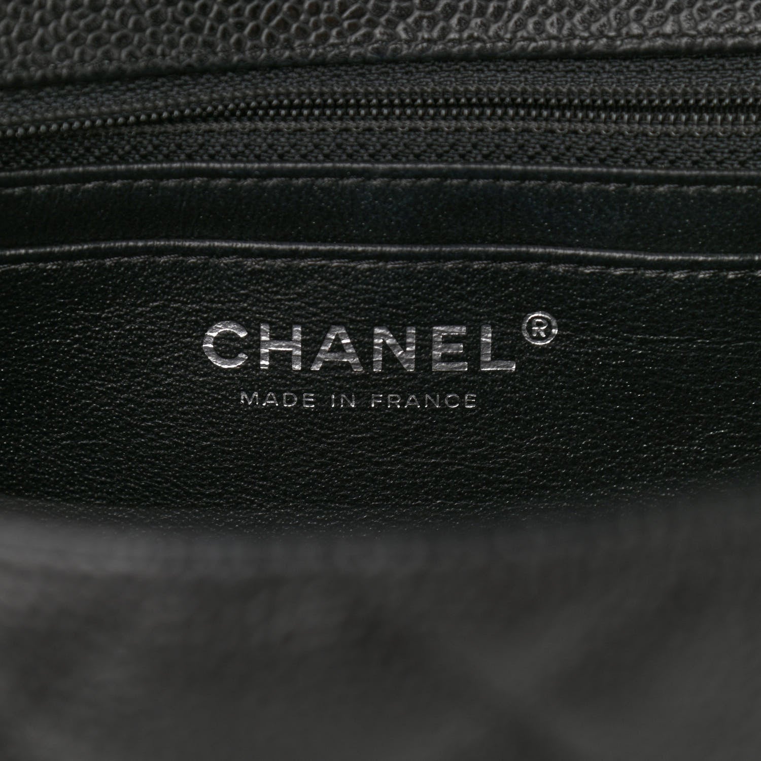 Chanel Caviar Quilted Jumbo Single Flap Black 9 of 10