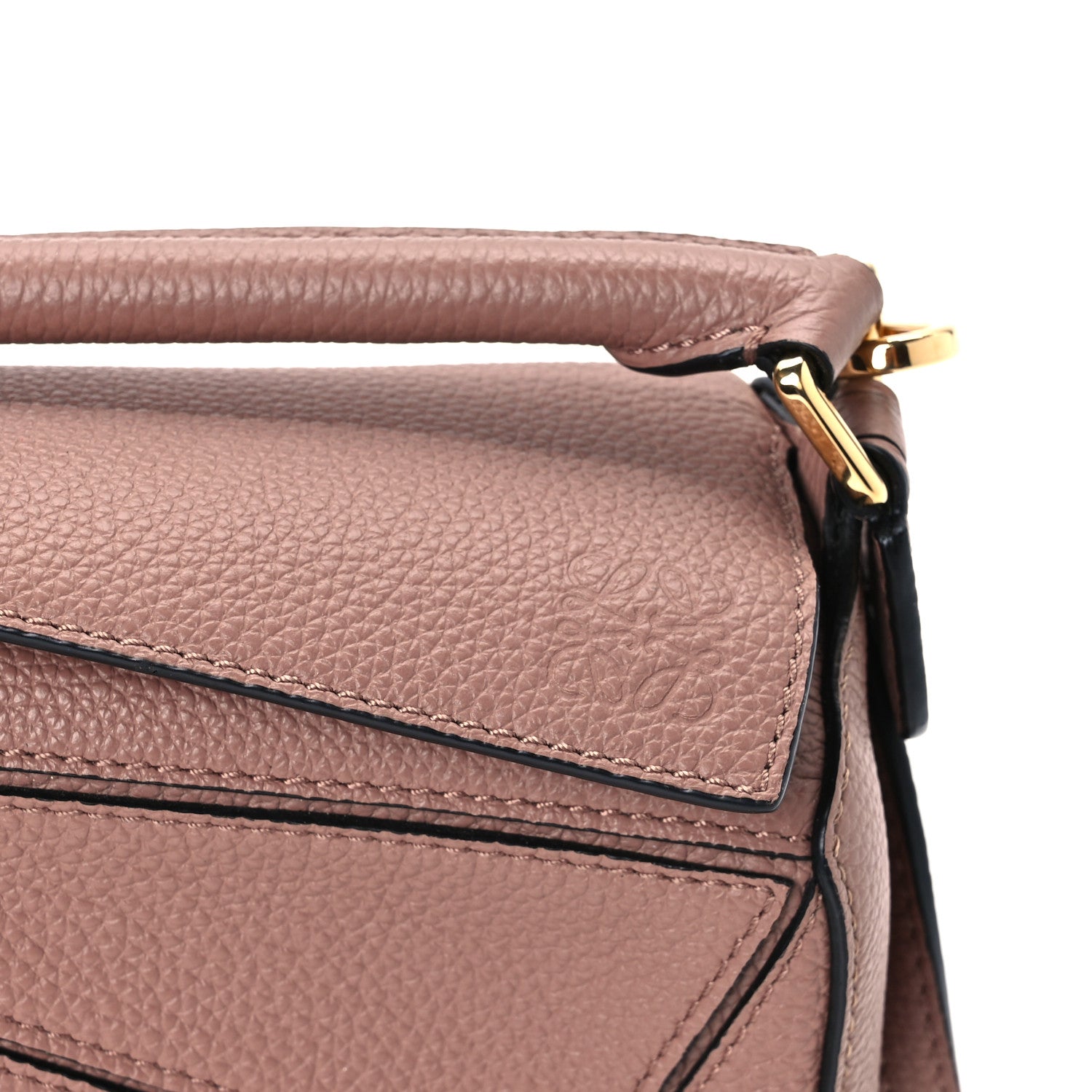 Loewe Grained Calfskin Mini Puzzle Bag Dark Blush 8 of 11