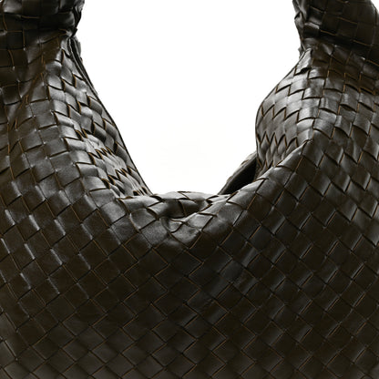 Bottega Veneta Calfskin Intrecciato Large Hop Kaki 8 of 11