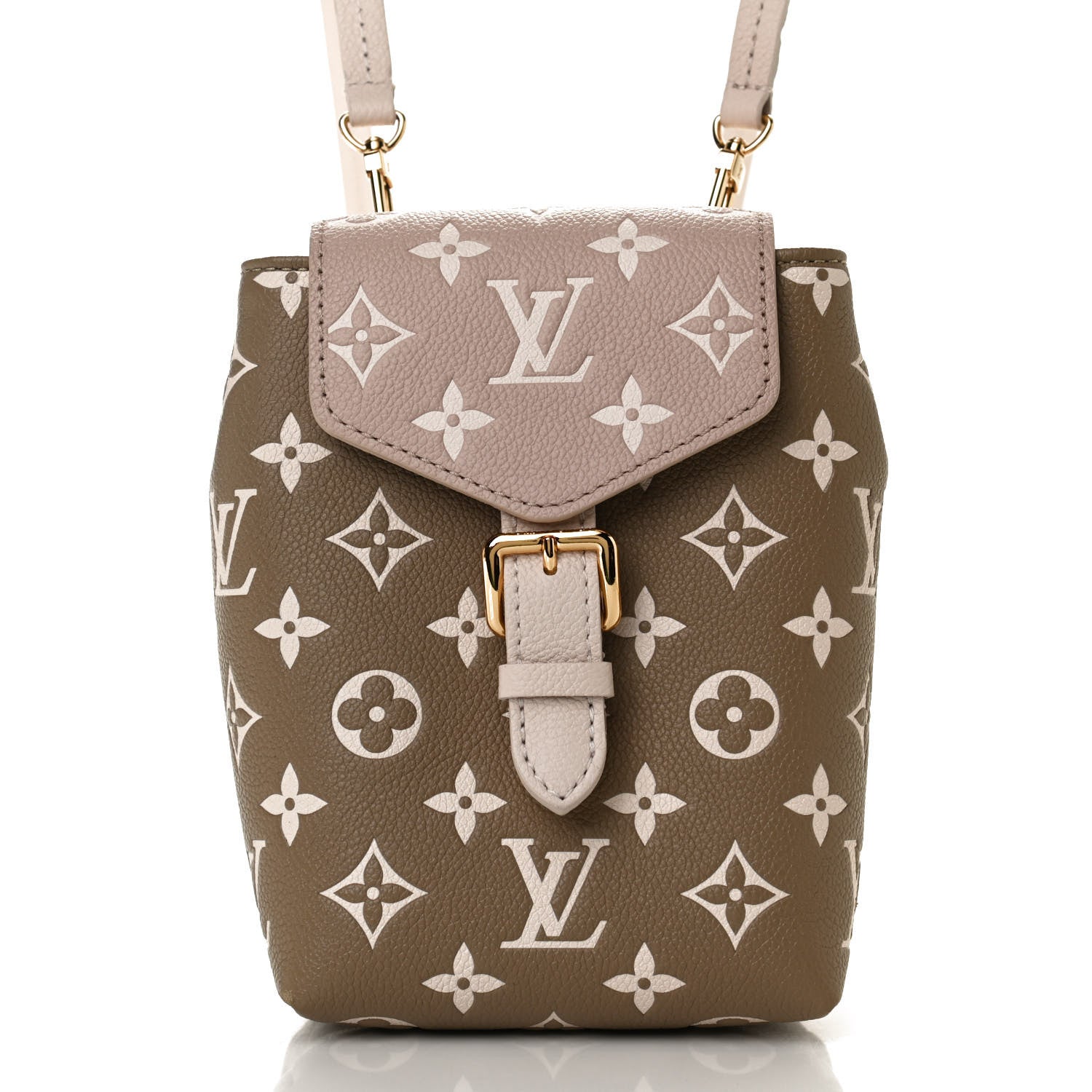 Louis Vuitton Empreinte Monogram Spring In The City Tiny Backpack Kaki Beige Cream 7 of 11