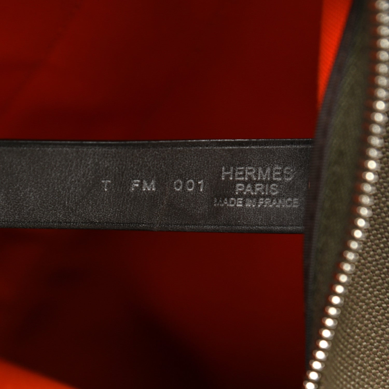 Hermes Toile Groom Boot And Helmet Bag Kaki Feu 7 of 12