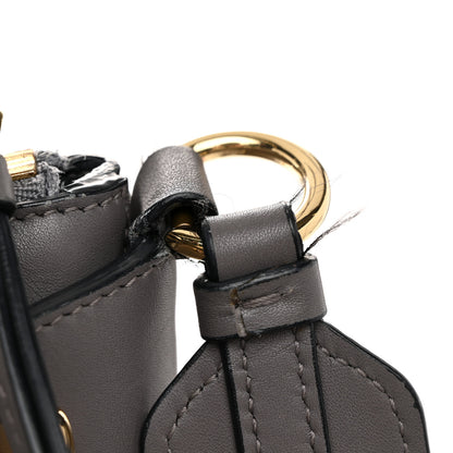 Salvatore Ferragamo Calfskin Fiona Hobo Grey 10 of 10