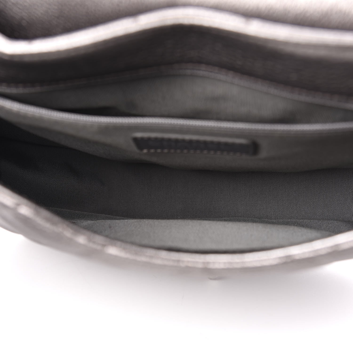 Chanel Metallic Calfskin Quilted Casual Pocket Messenger Flap Silver 5 of 11
