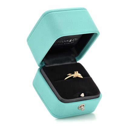 Tiffany 18K Rose Gold Diamond Small Knot Ring 49 5 5 of 5