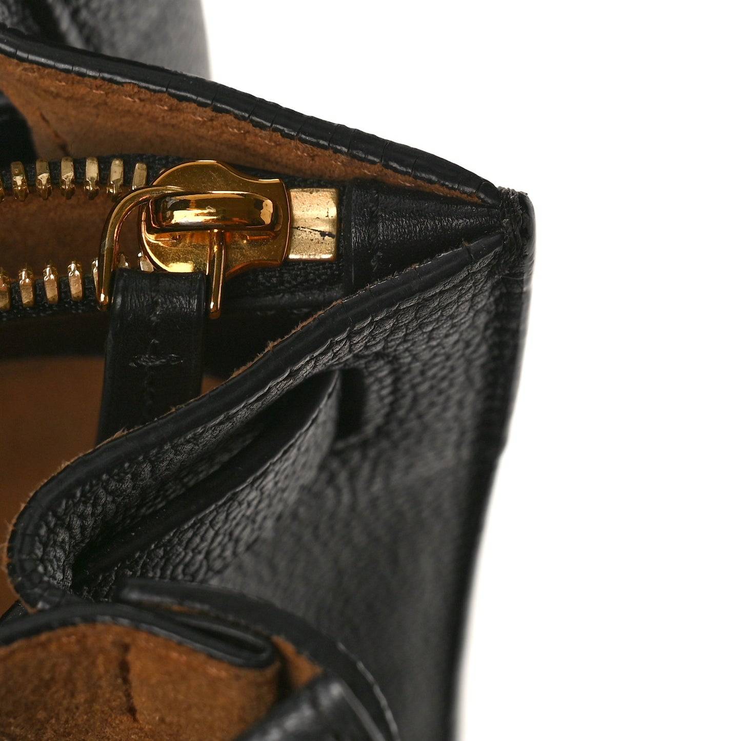 Grained Calfskin Large Milla Tote Black