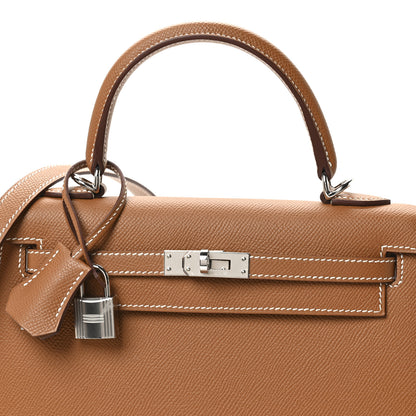 Hermes Epsom Kelly Sellier 25 Gold 8 of 11