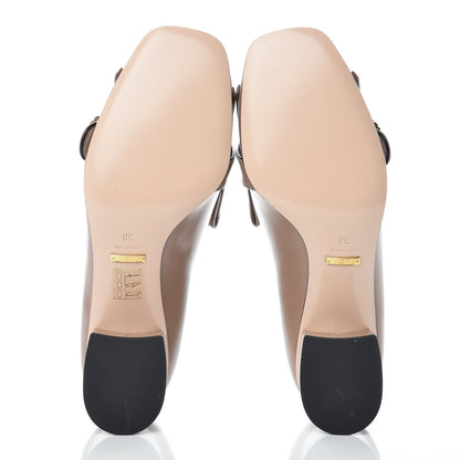 Gucci Malaga Kid Pearly GG Marmont Fringe 50mm Loafer Pumps 38 Porcelain Rose 7 of 10