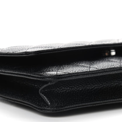 Chanel Caviar Quilted Wallet On Chain WOC Black 9 of 10
