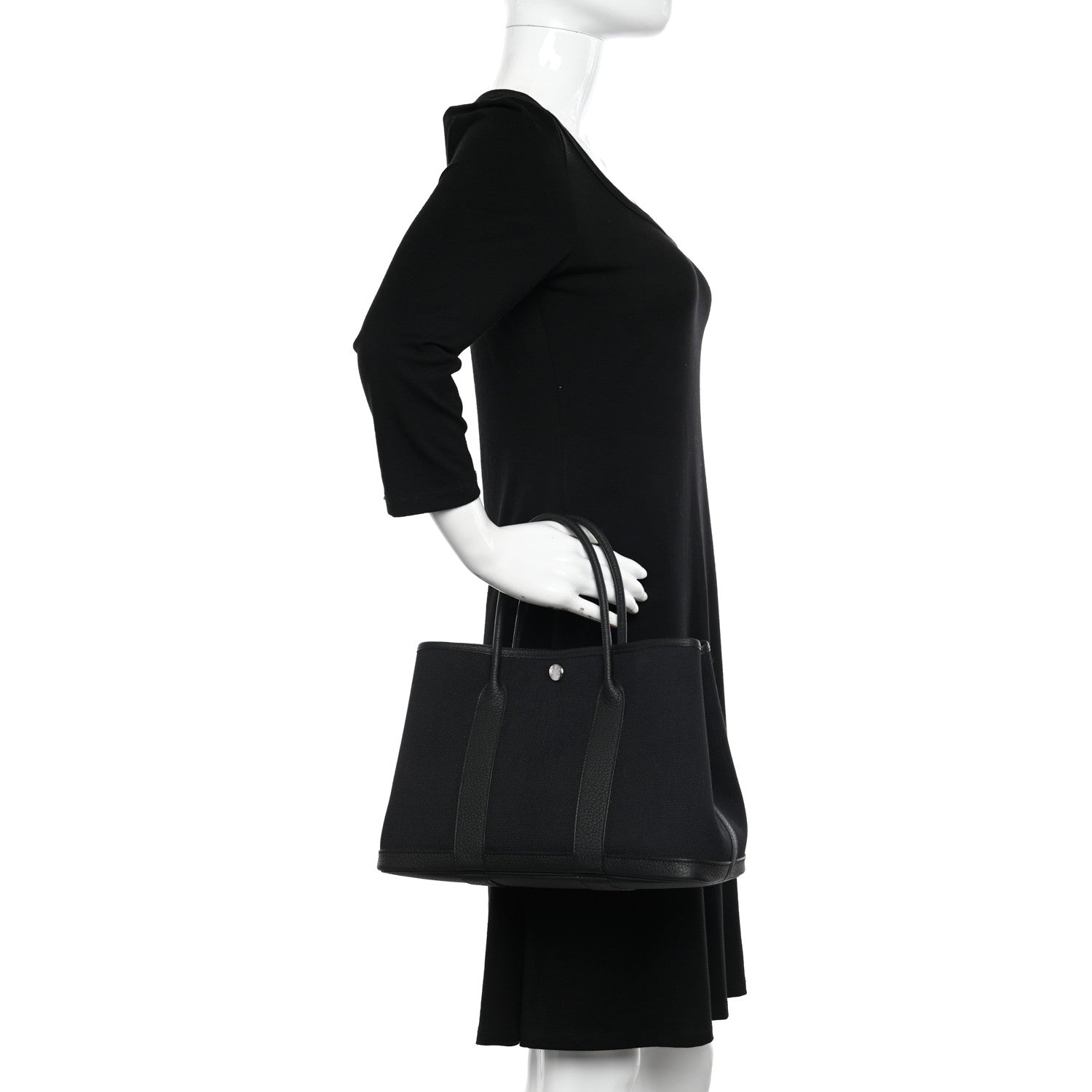 Hermes Toile Negonda Garden Party Tote 30 TPM Black 2 of 11