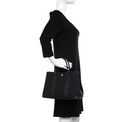Hermes Toile Negonda Garden Party Tote 30 TPM Black 2 of 11