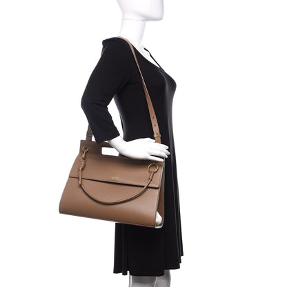 Givenchy Calfskin Large Whip Top Handle Shoulder Bag Taupe 2 of 12