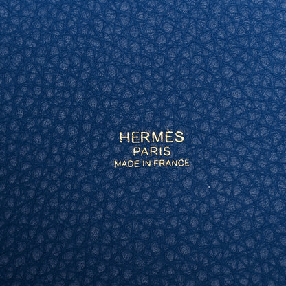 Hermes Taurillon Clemence Picotin Lock 18 PM Mykonos 6 of 11