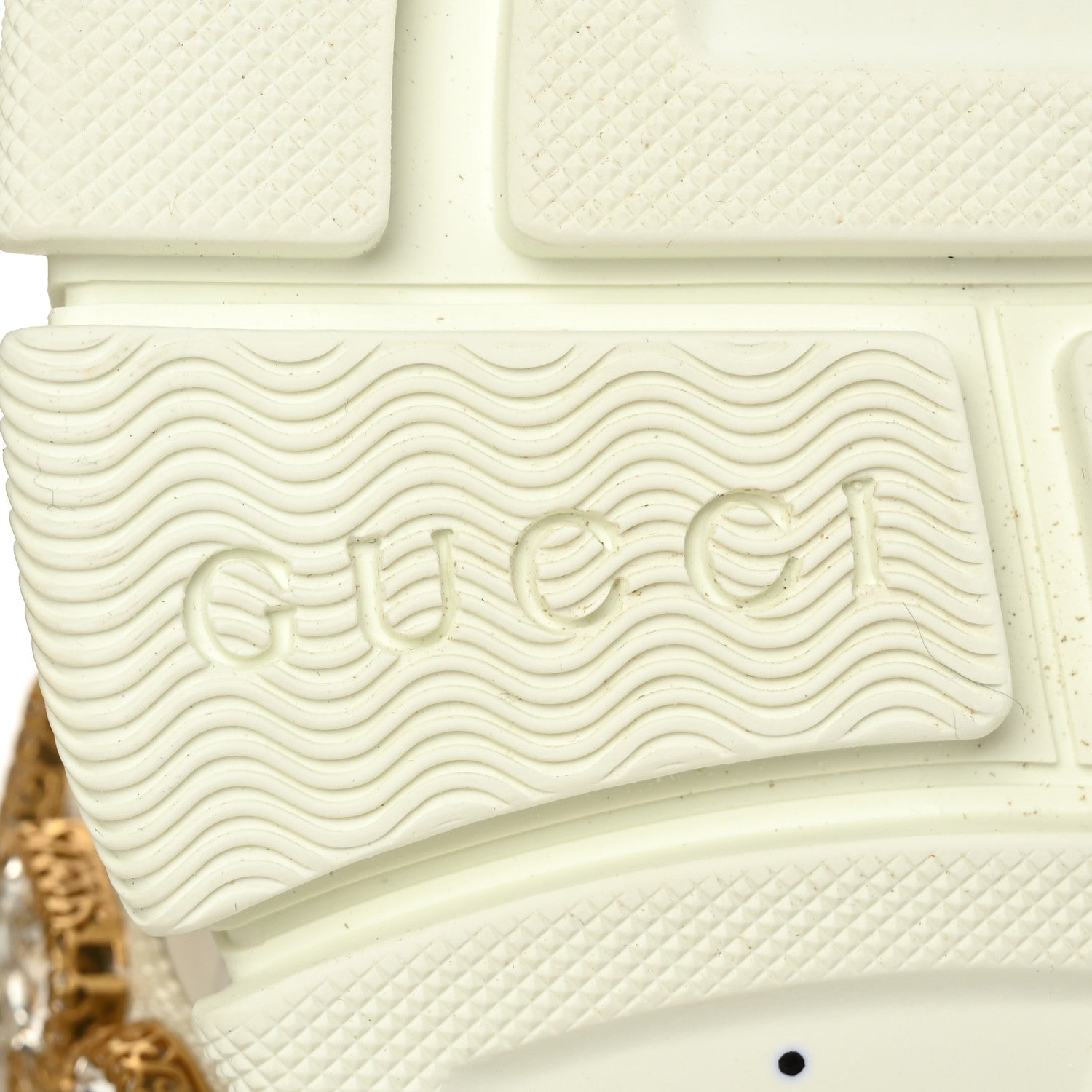Gucci X SEGA Mesh Calfskin Suede Removable Crystals Womens Flashtrek Sneakers 36 Great White 6 of 9