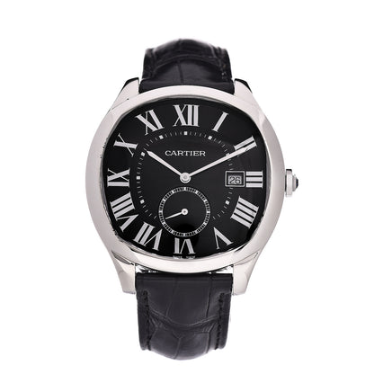 Cartier Stainless Steel Alligator 41mm Drive De Automatic Watch Black 1 of 8