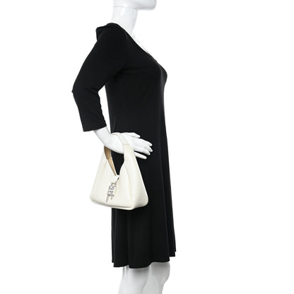 Givenchy Textured Calfskin Mini G Hobo Ivory 2 of 9