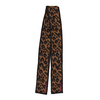 Louis Vuitton Silk Leopard Bandeau Scarf Marron 2 of 3