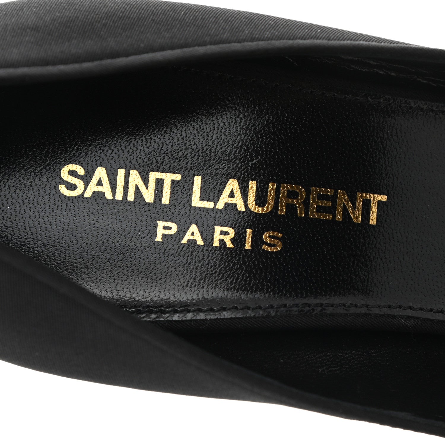 Saint Laurent Canvas Faille Paris 95 Pumps 36 Black 7 of 9