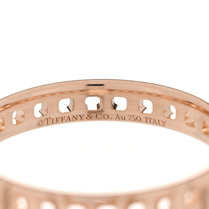 Tiffany 18K Rose Gold Narrow T True Ring 58 8.5 4 of 5