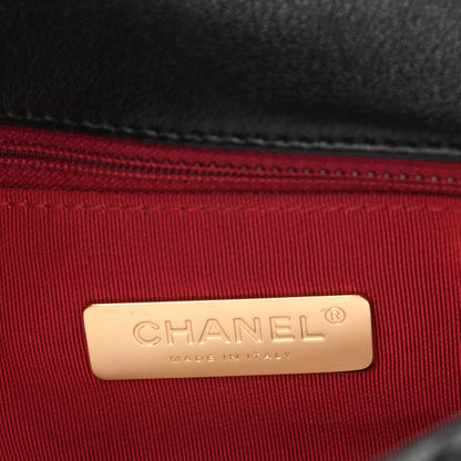 Chanel Goatskin Quilted Maxi Chanel 19 Flap Black 5 of 9