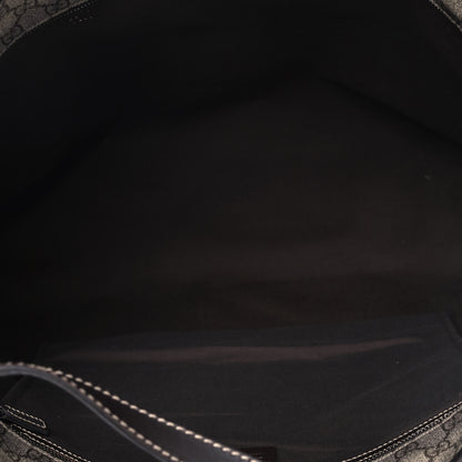 Gucci GG Supreme Monogram Large Zippered Shopping Tote Brown 4 of 13