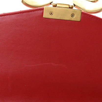 Gucci Calfskin Trapuntata Queen Margaret Clutch Hibiscus Red 8 of 11