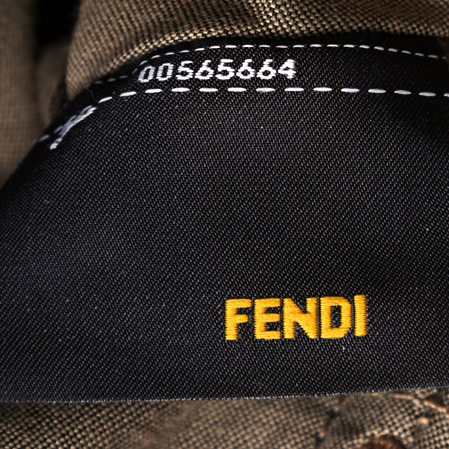 Fendi Canvas Colorblock Chameleon Tote Natural 6 of 14