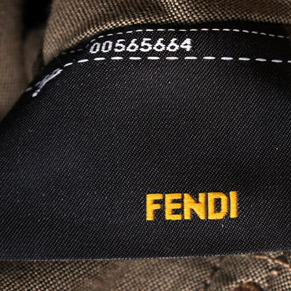 Fendi Canvas Colorblock Chameleon Tote Natural 6 of 14