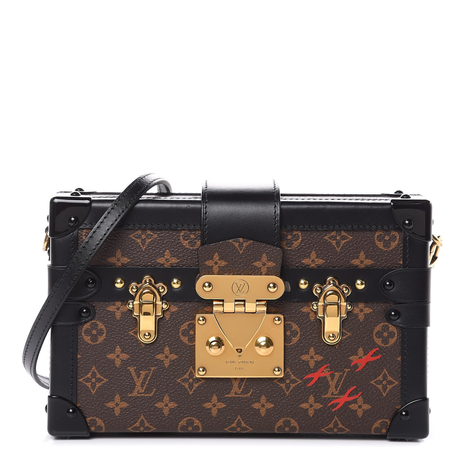 Louis Vuitton Monogram Petite Malle Black 1 of 10