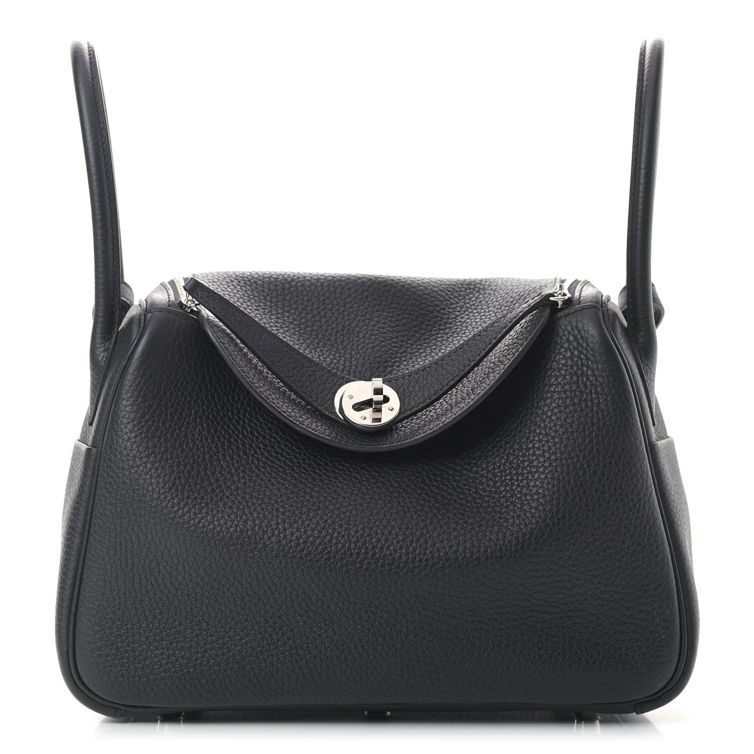 Hermes Taurillon Clemence Lindy 26 Black 1 of 10