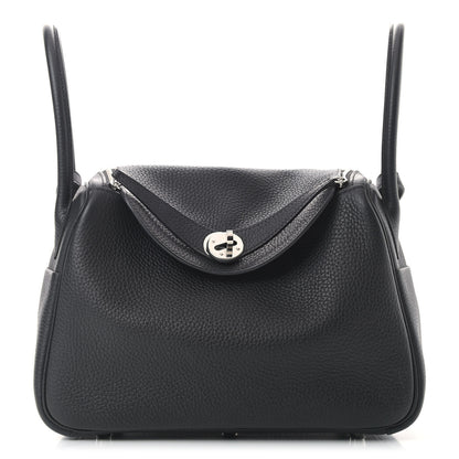 Hermes Taurillon Clemence Lindy 26 Black 1 of 10