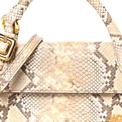 Jacquemus Snakeskin Le Chiquito Boucle Long Beige 9 of 11