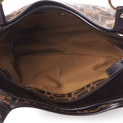 Fendi Zucca Small Chef Shopping Tote Tobacco Moro 6 of 7