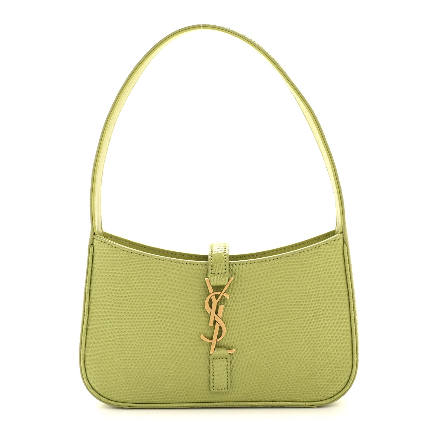 Calfskin Lizard Embossed Le 5 A 7 Mini Hobo Dull Lime
