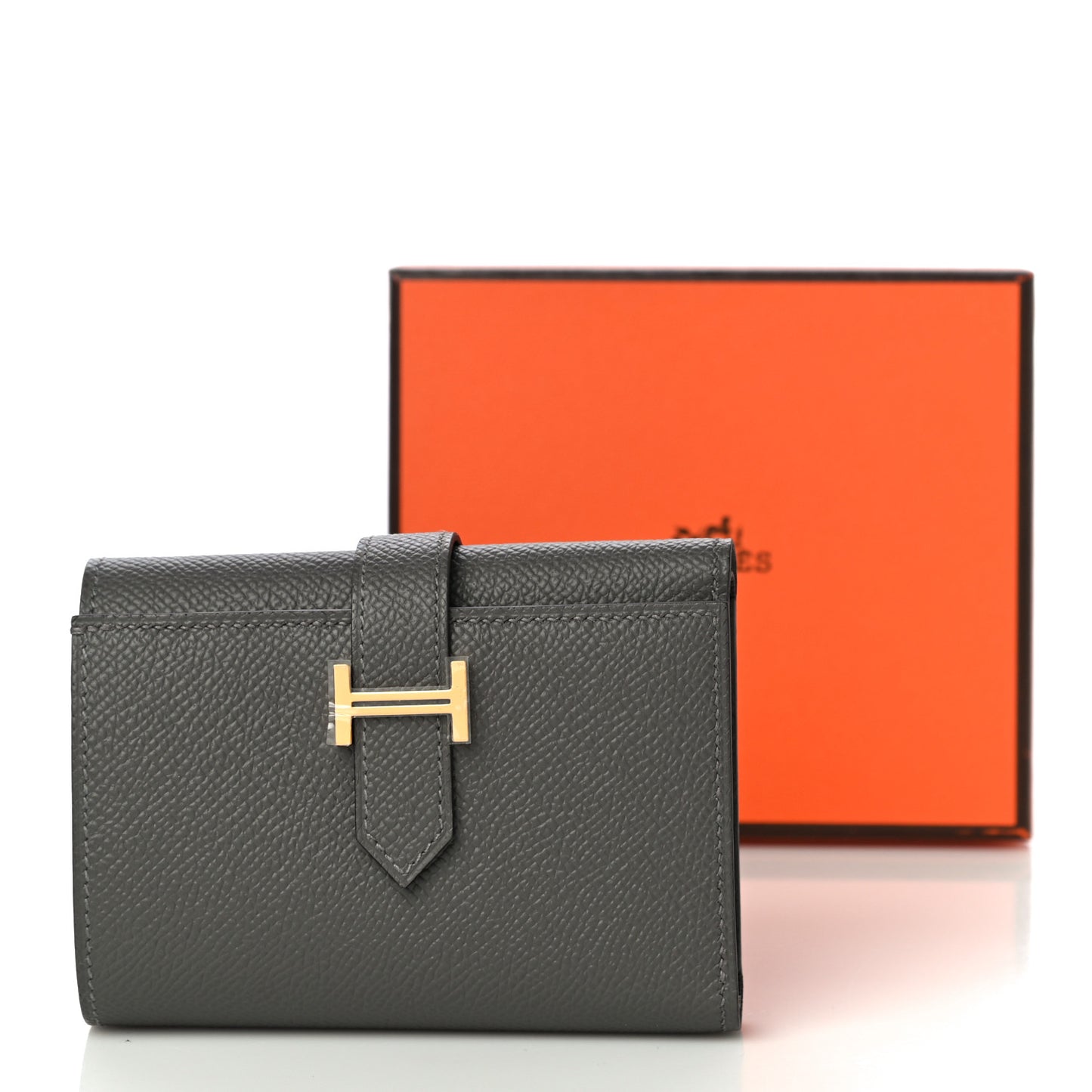 Epsom Tri-Fold Compact Bearn Wallet Gris Meyer