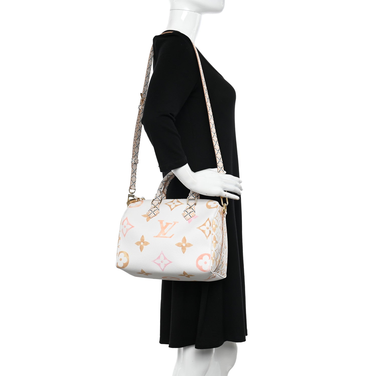 Louis Vuitton Monogram Giant By The Pool 2.0 Speedy Bandouliere 25 Beige 2 of 11
