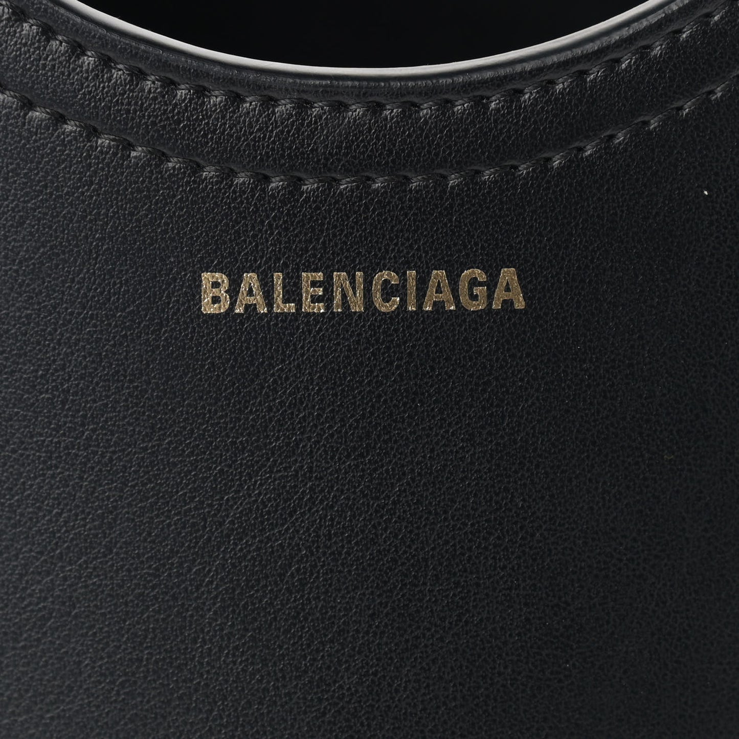 Calfskin Wave Tote XS Black