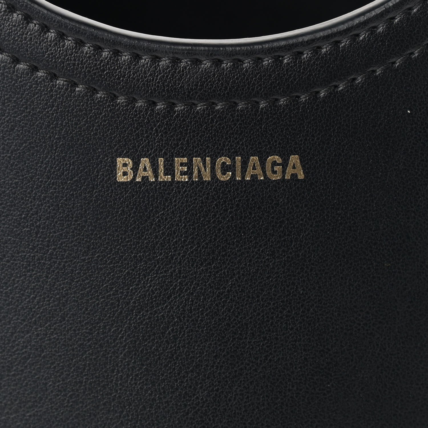 Balenciaga Calfskin Wave Tote XS Black 8 of 10