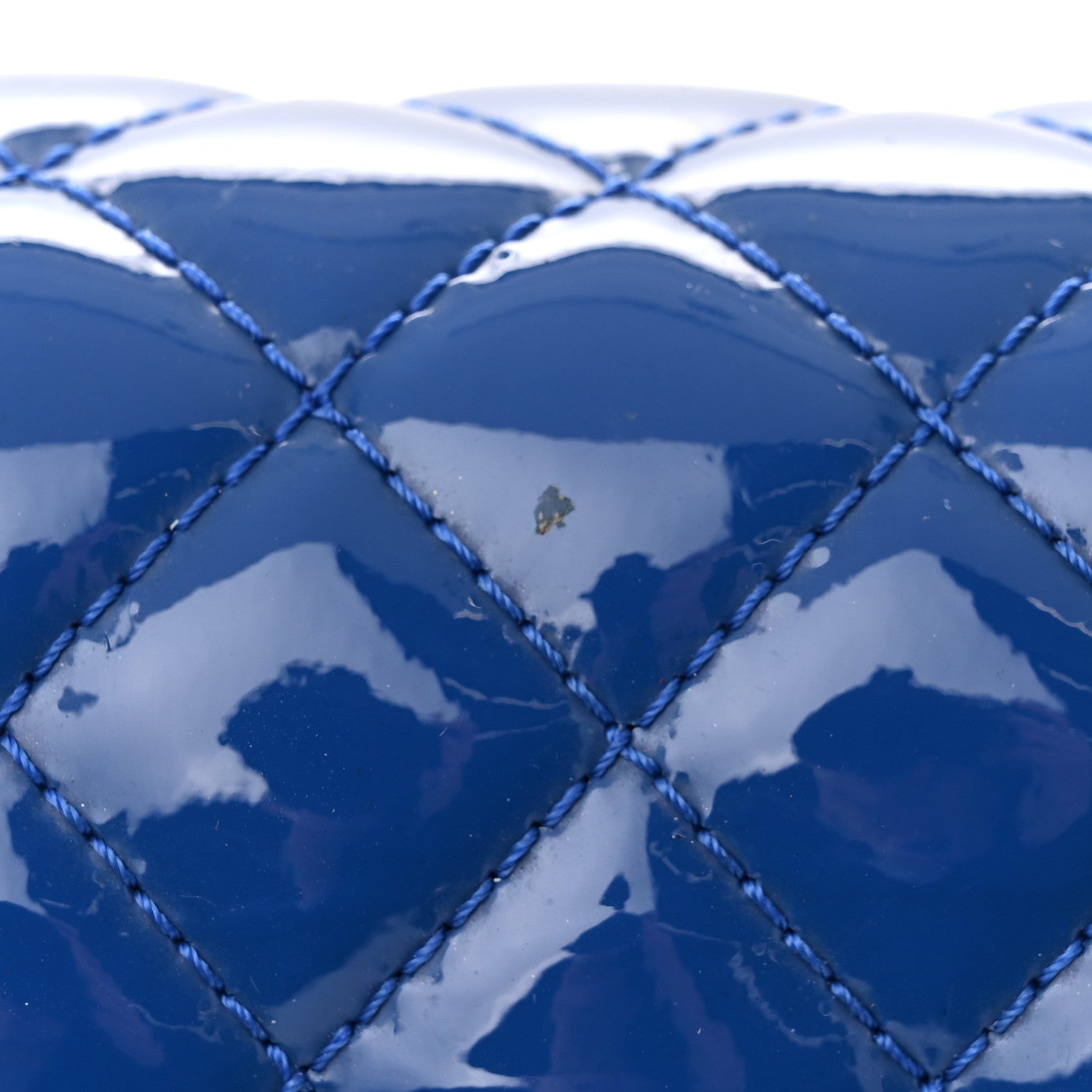 Chanel Patent Calfskin Quilted New Medium Plexiglass Boy Flap Blue 11 of 11