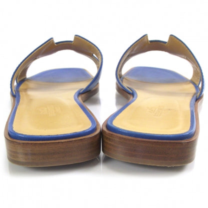 Hermes Leather Oran Sandals 37 Mykonos 3 of 7