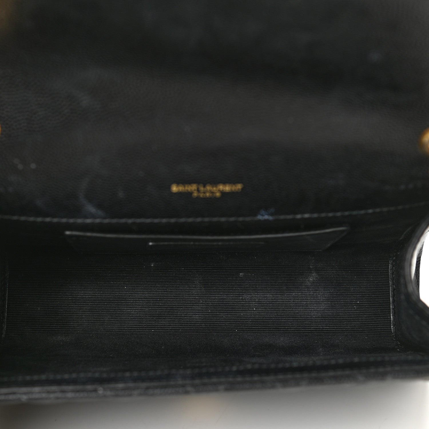 Saint Laurent Grain De Poudre Textured Mixed Matelasse Triquilt Small Monogram Satchel Black 5 of 13