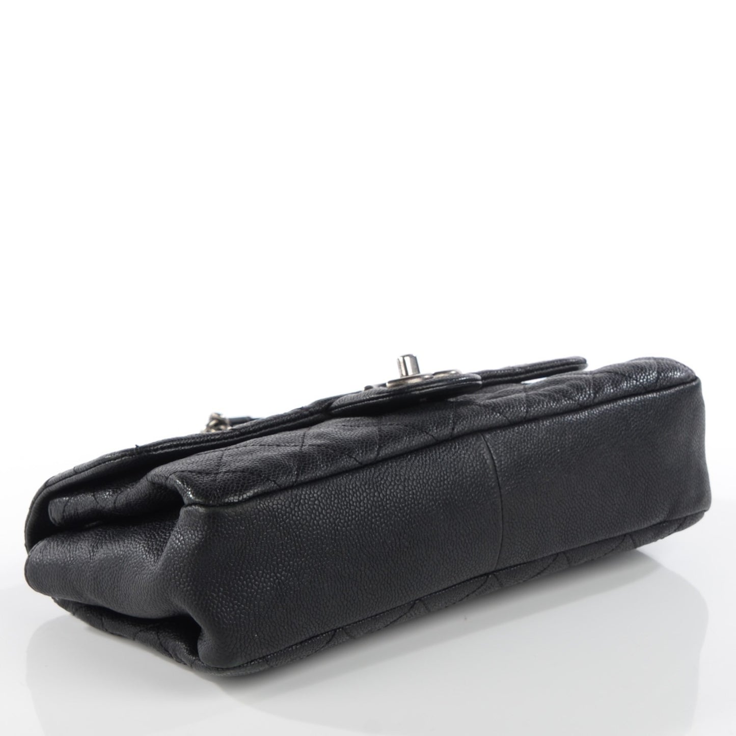 Caviar Stitch Medium Simply CC Flap Black