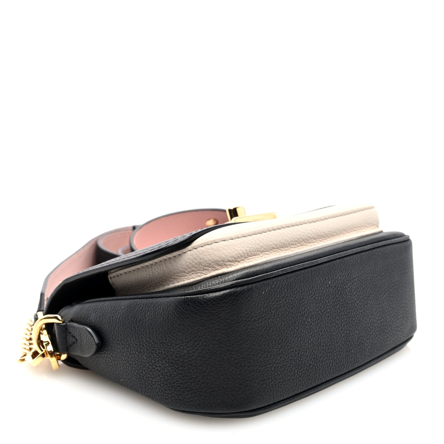 Grained Calfskin Lockme Tender Black